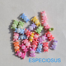 Load image into Gallery viewer, Cartoon Animals Shape Acrylic Beads Handmade Bracelet Charms Antique Spacer Findings Jewelry Accessories Handcraft Making 100pcs