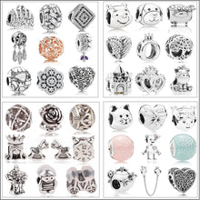 Load image into Gallery viewer, New Free Shipping Sliver Plated Bead Mickey Fairytale Animal Love Charm Fit Original Pandora Bracelet Necklace DIY Women Jewelry