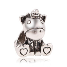 Load image into Gallery viewer, New Free Shipping Sliver Plated Bead Mickey Fairytale Animal Love Charm Fit Original Pandora Bracelet Necklace DIY Women Jewelry