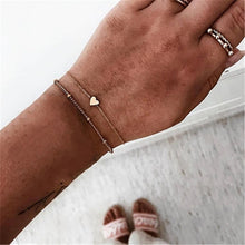 Load image into Gallery viewer, DIEZI Punk Butterfly Eye Star Moon Leaves Crystal Gem Shiny Gold Multilayer Chain Bracelet Set Women Exquisite Party Jewelry