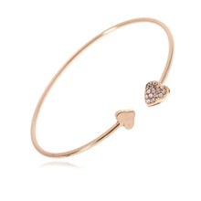 Load image into Gallery viewer, TOGORY Valentine&#39;s Day Gift Stainless Steel Mesh Bracelets Love Heart to Heart Charms Brand Bracelet for Woman Man Jewelry