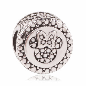 AIFEILI Women's Bracelet Jewelry European Charm Beads Personality Pendant Series Suitable for Pandora Mickey Katie Lovely