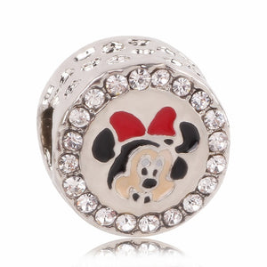 AIFEILI Women's Bracelet Jewelry European Charm Beads Personality Pendant Series Suitable for Pandora Mickey Katie Lovely