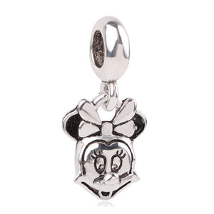 AIFEILI Women's Bracelet Jewelry European Charm Beads Personality Pendant Series Suitable for Pandora Mickey Katie Lovely