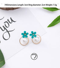 Load image into Gallery viewer, 3#2019 New Korean Mori Simple Retro Cold Wind Earrings Geometric Flower Cactus Acrylic Pendant Women&#39;s Earrings Clothing Jewelry