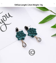 Load image into Gallery viewer, 3#2019 New Korean Mori Simple Retro Cold Wind Earrings Geometric Flower Cactus Acrylic Pendant Women&#39;s Earrings Clothing Jewelry