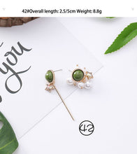 Load image into Gallery viewer, 3#2019 New Korean Mori Simple Retro Cold Wind Earrings Geometric Flower Cactus Acrylic Pendant Women&#39;s Earrings Clothing Jewelry