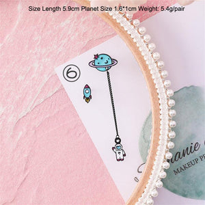 3#2019 New Korean Mori Simple Retro Cold Wind Earrings Geometric Flower Cactus Acrylic Pendant Women's Earrings Clothing Jewelry